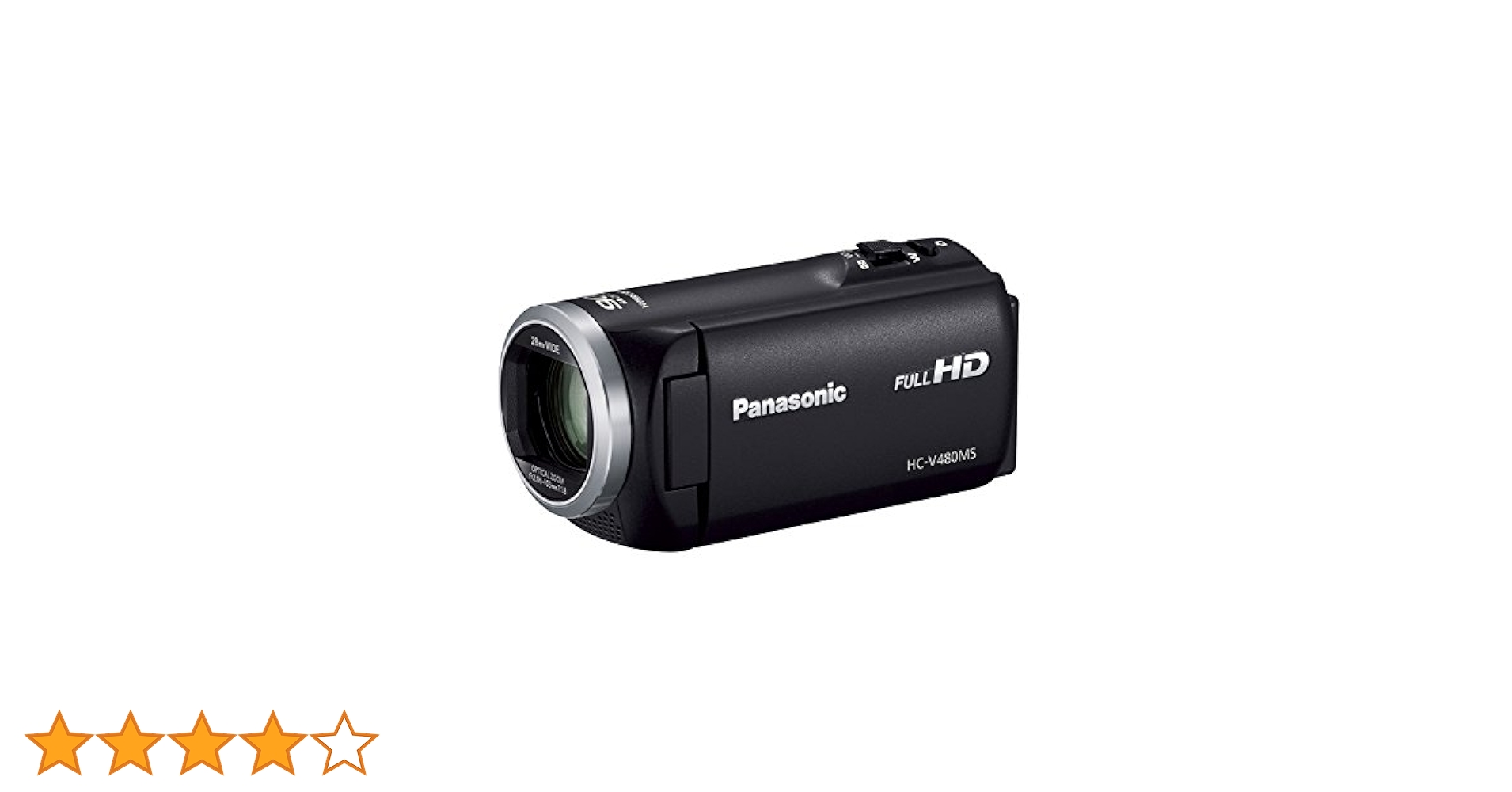 Panasonic デジタルビデオカメラ　HC-Ｖ480MS ブラック Amazon.co.jp: パナソニック HDビデオカメラ V480MS 32GB 高倍率